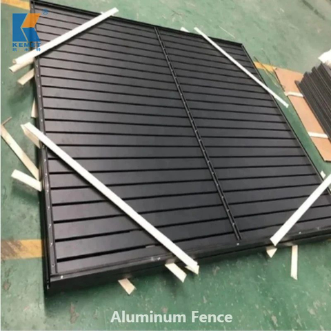 Hot Sale Customized Decorative Courtyard Entrance Aluminum Fence Gate Wrought Iron Slat Fence Panels